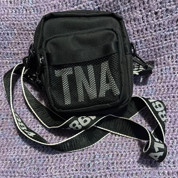 TNA Handbags - TNA Black Crossbody Mini Bag